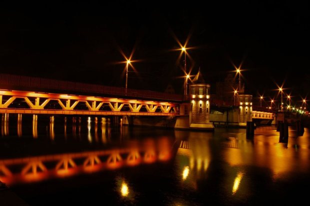 Most Długi na Odrze łączący lewy z prawym brzegiem Szczecina, autor zdjęcia: Tomasz Czarnecki