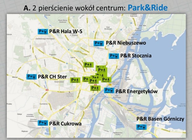 Tak ma wyglądać lokalizacja parkingów park&ride