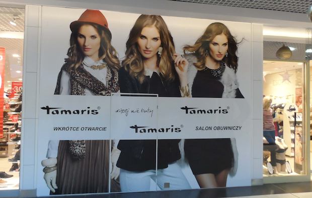 Już niebawem na poziomie 1 otworzy się pierwszy w Szczecinie salon niemieckiej marki obuwniczej Tamaris. 