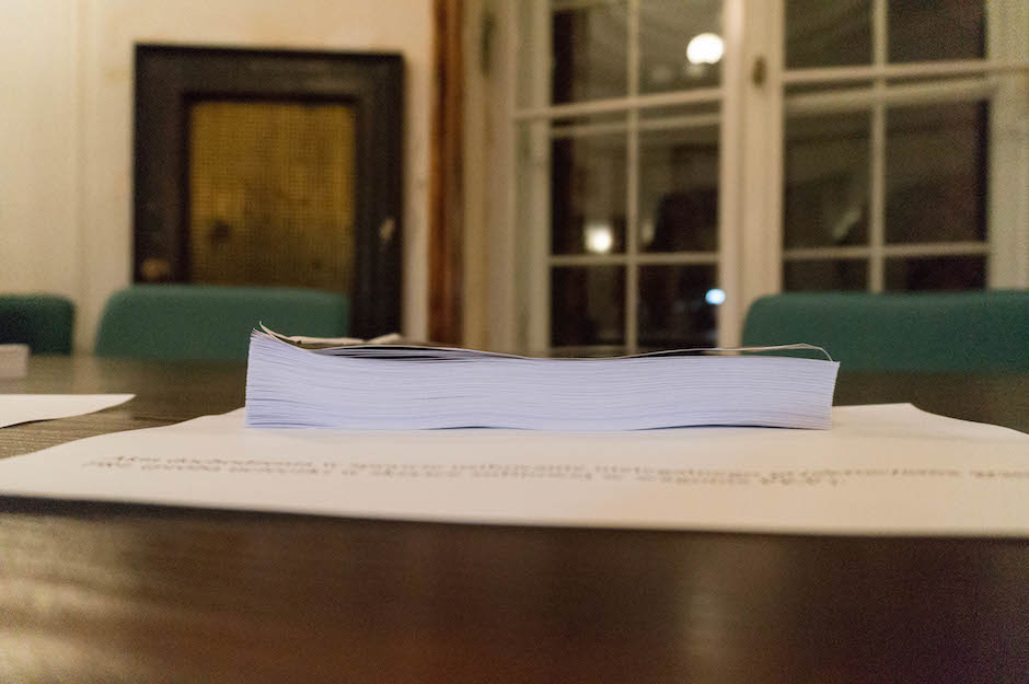 Na koniec Instytut Pamięci Narodowej przy ulicy Janickiego. Na zdjęciu akta dotyczące jednej (!) sprawy nielegalnego przekroczenia granicy za czasów PRL. Straszne. 