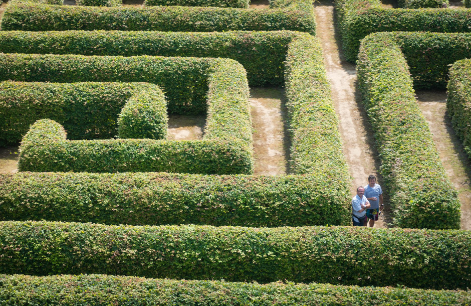 A niektórzy krążyli i krążyli. Znalezienie wyjścia za pierwszym razem zajęło nam około 30 minut, za drugim (weszliśmy innym wejściem) 3 kwadranse. 