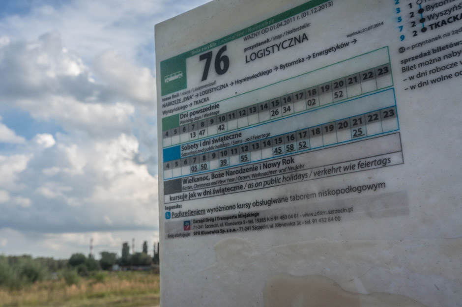 Lepiej nie spóźnić się na autobus tutaj.