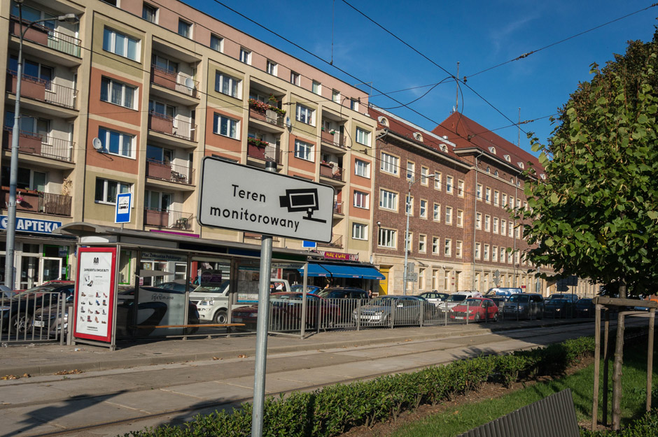 Aleja Kwiatowa. Teren monitorowany. 