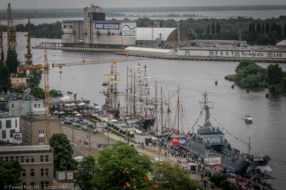 I zaczynamy z wysokości - taras głównego gmachu Muzeum Narodowego w Szczecinie. 