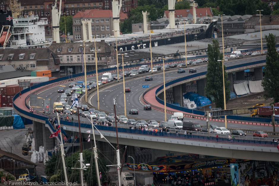 Kierowcy też świętowali na Trasie Zamkowej - w sumie tak prawie codziennie, nawet jak nie ma regat. 