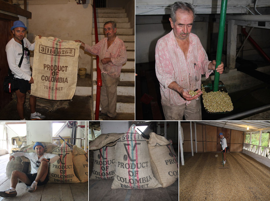 Tomasz Weczer (właściciel Columbus Coffee) w Kolumbii. Dopłynął tam żaglowcem. 