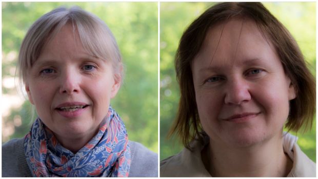 Od lewej: Elżbieta Stewart i Ewa Medyńska