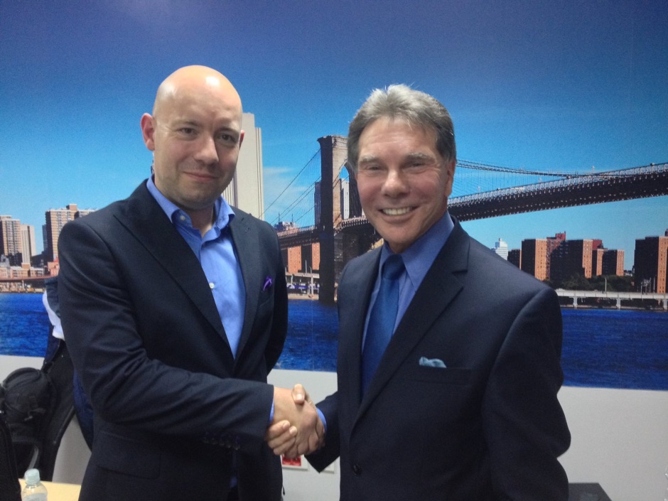 Jerzy Zientkowski z wybitnym psychologiem Robertem Cialdinim.