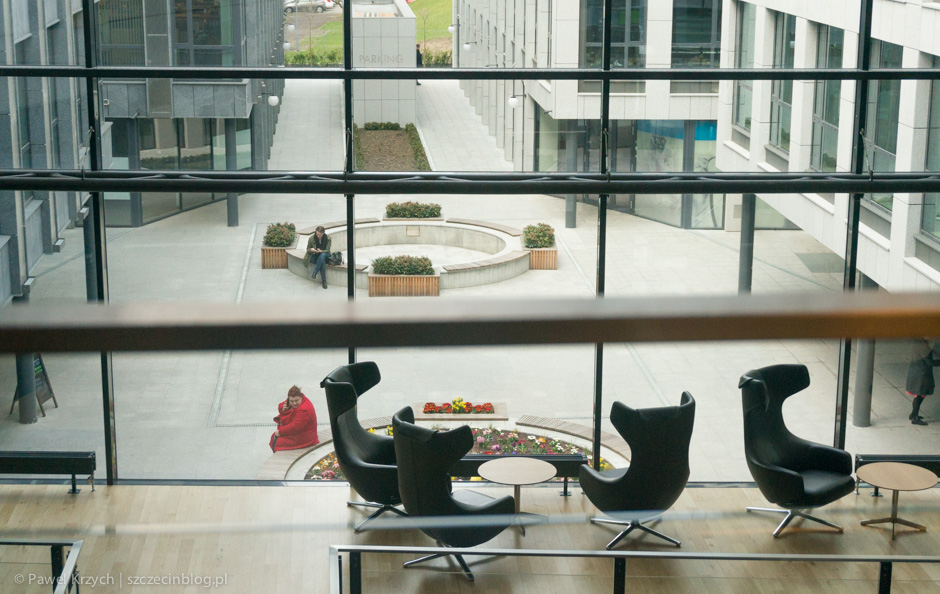 Bardzo lubię wnętrza Piastów Office Center. 